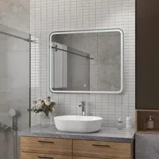 Зеркало Континент Russo Led 80х70 (с сенсором, антизапотеванием и холодной подсветкой)