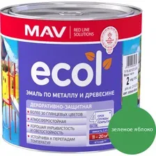 Эмаль MAV Ecol ПФ-115 (2кг, зеленое яблоко)