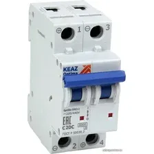 Выключатель автоматический КЭАЗ 2P C 4А OptiDin BM63-2C4-DC-УХЛ3 261242