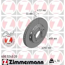 Тормозной диск ZIMMERMANN 600.3240.20 вентилируемый , задняя ось