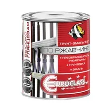 Грунт-эмаль алкидная EUROCLASS для ржавчины черная 1,9 кг