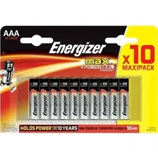 Батарейка Energizer алкалиновая, ААА, 10 шт