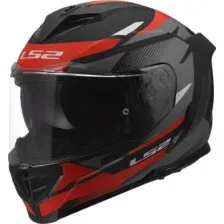 Мотошлем LS2 FF818 Storm III Komai (M, черный/красный)