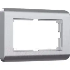 Рамка для выключателей и розеток Werkel W0082106 / a051282 (серебристый)