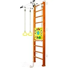 Детский спортивный комплекс Kampfer Helena Wall Busyboard (классический стандарт/бизиборд желтый)