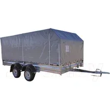 Прицеп для автомобиля Avtos A40U2B (4000x2000x300, R16, ресс. AL-KO, тент 1200мм, 2ос)