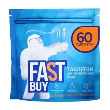 Таблетки для посудомоечных машин Fastbuy ECO Crystal Power DishTabs (60шт)