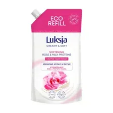 Жидкое мыло рефилл / запаска Luksja Softening Rose & Milk Proteins / Роза и Протеины Молока 900 мл