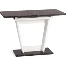 Стол обеденный Tetchair Fox, Мрамор черный/Белый
