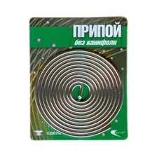 Припой ВЕКТА ПОС-61 без канифоли 2 мм спираль 1 м (30212)