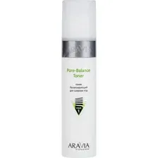 Тоник для лица Aravia Professional, Pore-Balance Toner, балансирующий, для сужения пор, для жирной и проблемной кожи, 250 мл