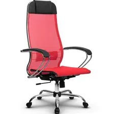 офисное компьютерное кресло Metta B 1m 12/K131 CH, красный