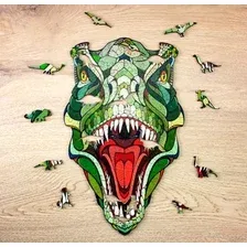 Пазл Eco-Wood-Art Ти-рекс в деревянной упаковке