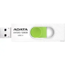 USB Flash ADATA UV320 128GB (белый/зеленый)