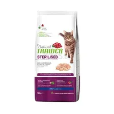 Сухой корм для стерилизованных кошек TRAINER Natural Sterilised Adult белое мясо 10 кг (8059149246970)