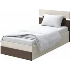Кровать PROxSON Milton с ПМ 90x190 (дуб шамони светлый 124/ясень шимо темный)