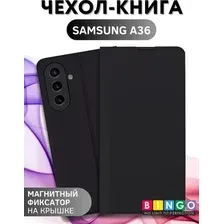 Чехол-книжка Bingo Magnetic для Samsung A36 (черный)