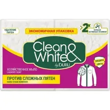 Мыло хозяйственное Clean&White против пятен, 4х120 г