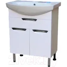 СанитаМебель Тумба с умывальником Камелия-64.22 Д3 + Балтика 60