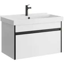 Aqwella Тумба с умывальником Urban URB0108W+FST80SLWB01 (белый)