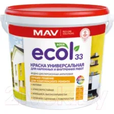 Краска MAV Ecol ВД-АК-1033 (11л, белый)