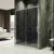 Душевая дверь MaybahGlass 195x100 MGD-1283-5 (графитовое стекло/хром матовый)