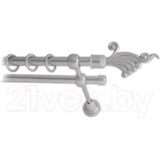 Карниз для штор Lm Decor Кения 023 2р гладкий (сатин, 4м)