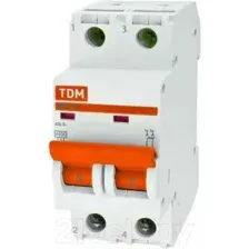 Выключатель автоматический TDM ВА 47-29 2Р 32А (C) 4.5кА SQ0206-0096