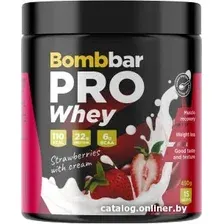 Протеин комплексный Bombbar Pro Complex Whey (450 г, клубника со сливками)