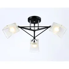 Люстра Ambrella TR303072/3 BK/CH/FR (черный/хром/белый матовый)