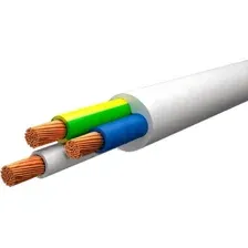Провод силовой Автопровод ПВС-Т 2x1.5+1x1.5 3x1.5 (50 м, белый)