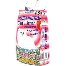 Наполнитель для туалета Pussy Cat древесный 10 л