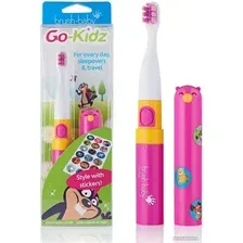 Электрическая зубная щетка Brush-Baby Go-Kidz Travel (розовый)