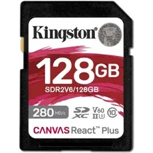 Карта памяти Kingston Canvas React Plus SDXC 128GB SDR2V6/128GB