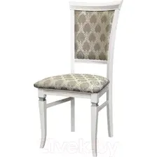 Стул Мебелик Бонита (белый/серебристый/маркус серебристый)