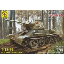 Сборная модель Моделист Советский танк Т-34-76 303530