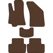 Комплект ковриков для авто Alicosta Daewoo Lanos (седан / T150) 2000 - 2008 (коричневый, сота)
