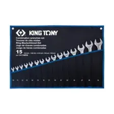 Набор ключей комбинированных 10-32 мм (15 предметов) KING TONY 12D15MRN