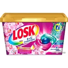 Капсулы для стирки Losk Ароматерапия 3+1 Power Caps Малазийский Цветок (12 шт)