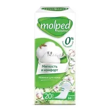 Прокладки ежедневные гигиенические MOLPED женские Пьюр Энд Софт, 20 шт