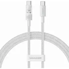 Зарядный кабель Baseus Gem Fast-Charging Data Cable USB-C to USB-C / P10373000211-00  (1м, белый)