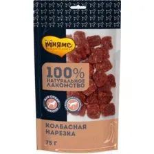 Лакомство для собак Мнямс Колбасная нарезка / 170500 (75г)