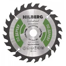 Диск пильный Hilberg Industrial Дерево 165x20x24Т HW165