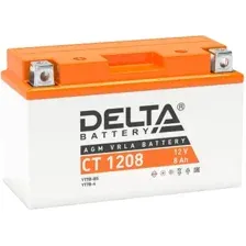 Мотоциклетный аккумулятор Delta CT 1208 (8 А·ч)