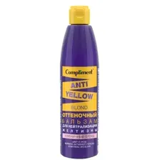 Бальзам для волос Compliment Anti-Yellow Blond оттеночный клубничный блонд 300мл
