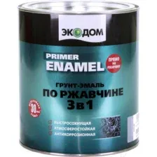Грунт-эмаль Экодом По ржавчине 3в1 RAL 6005 (900г, зеленый мох)