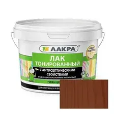Лак акриловый тонированный ЛАКРА Махагон 2,5 кг