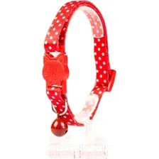 Ошейник Duvo Plus Белые точки / 11166/red (красный)