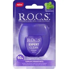 Зубная нить R.O.C.S. Expert Clean (40м)