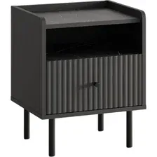 Тумба Anrex Soho 1SN (графит/мрамор/дарк грей)